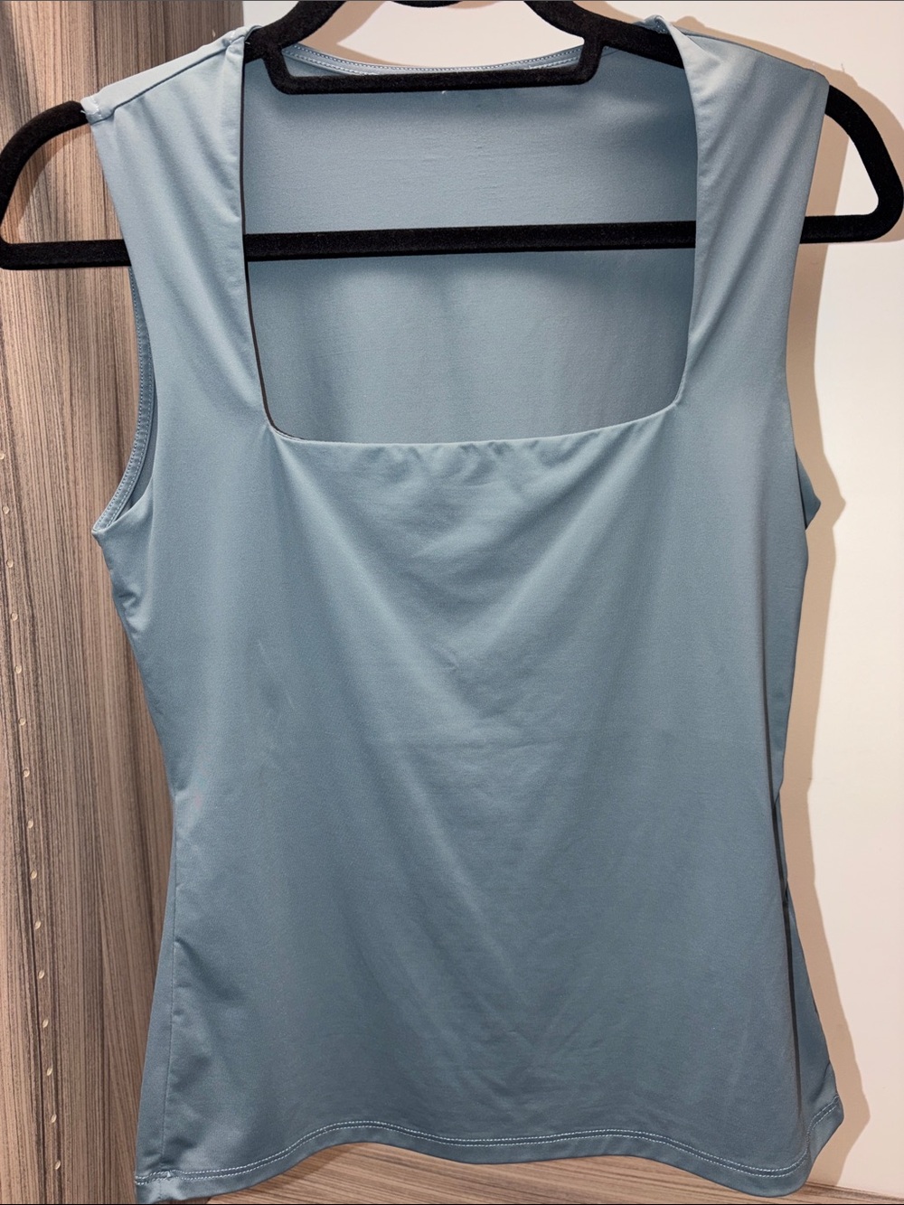 H&M Square Neck Tank Top Chic Teal size S